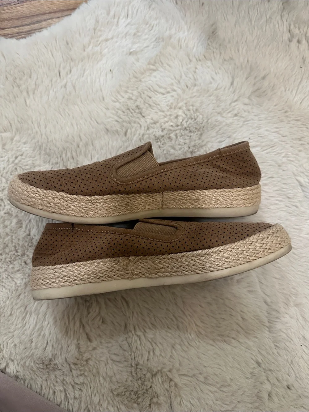 Esprit Women's Perforated Slip-On Espadrilles - Brown